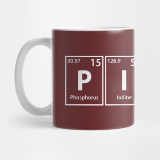 Pinata (P-I-Na-Ta) Periodic Elements Spelling Mug